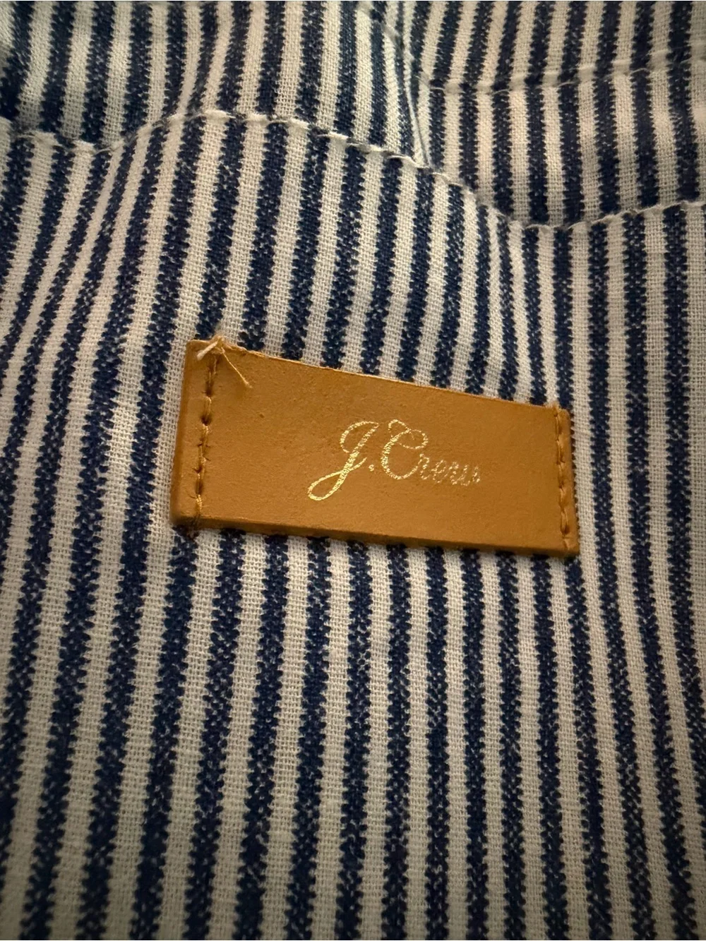 J.Crew blue, cream, and navy blue woven straw crossbody bag blue braided strap